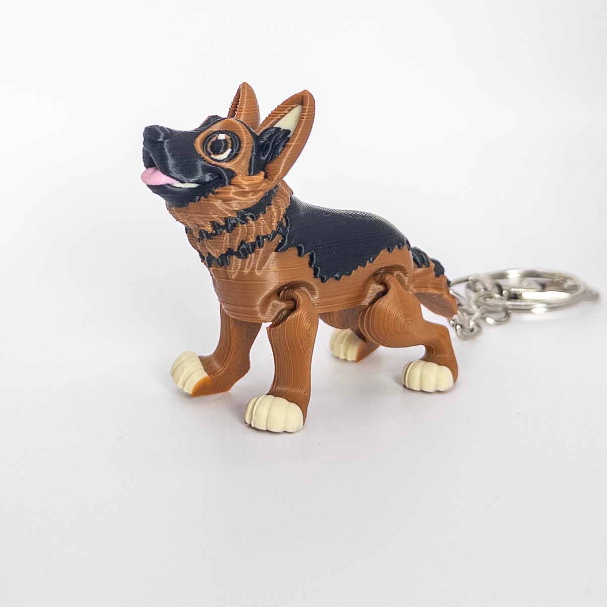German Shepherd Keychain - 3D