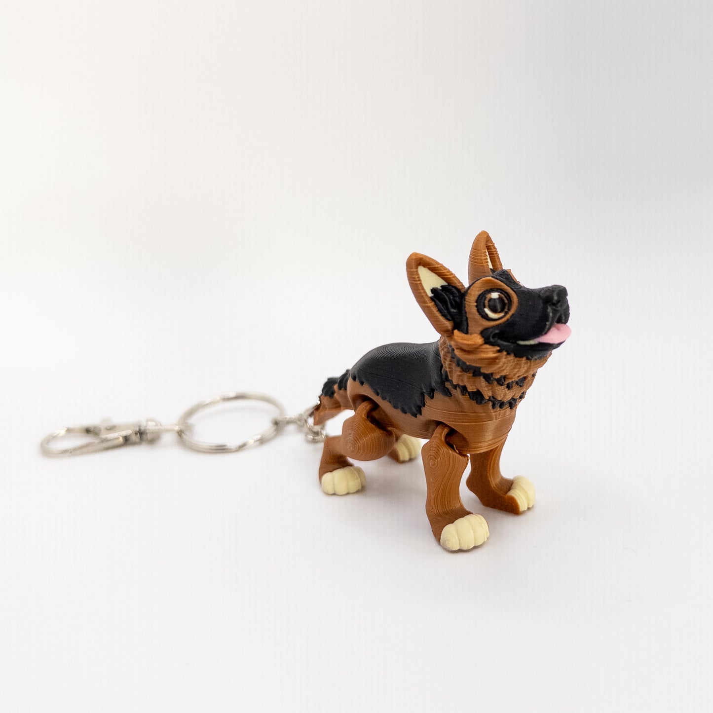 German Shepherd Keychain - 3D