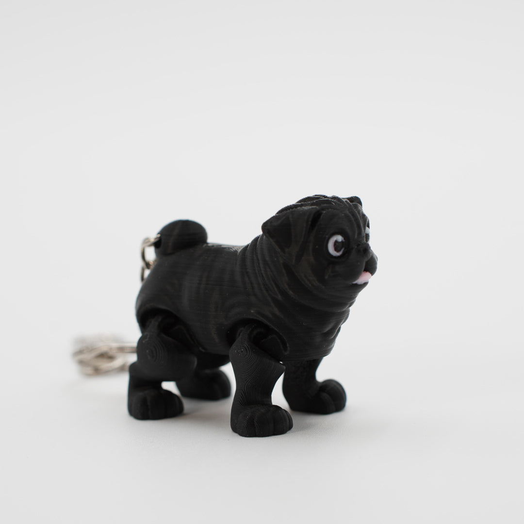 Pug Keychain - 3D