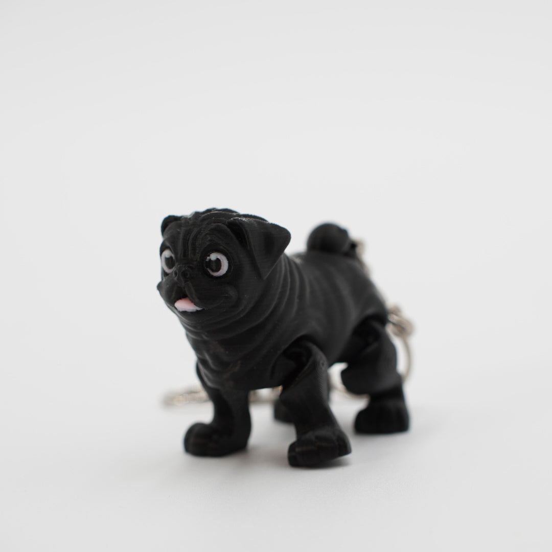 Pug Keychain - 3D