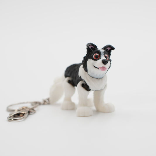 Border Collie Keychain - 3D