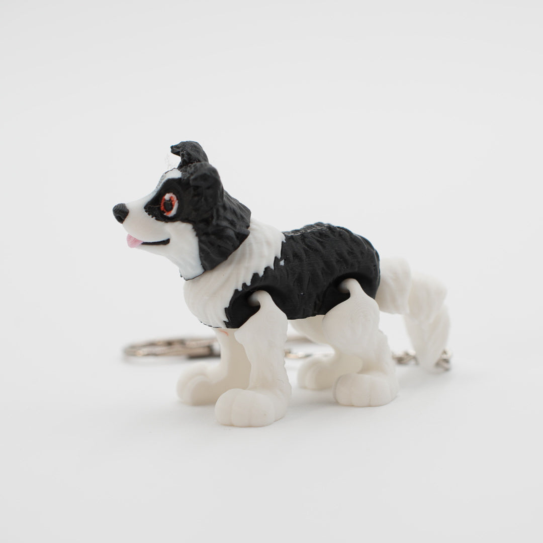 Border Collie Keychain - 3D