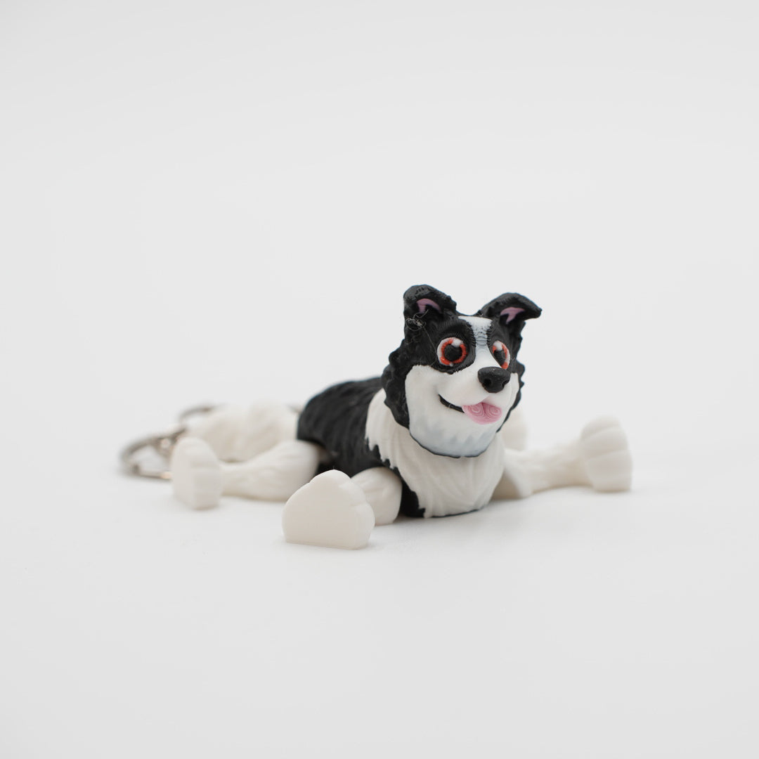 Border Collie Keychain - 3D
