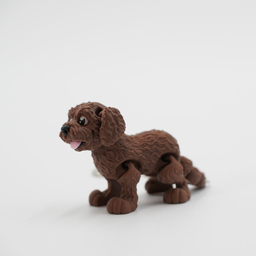 Labradoodle Keychain - 3D