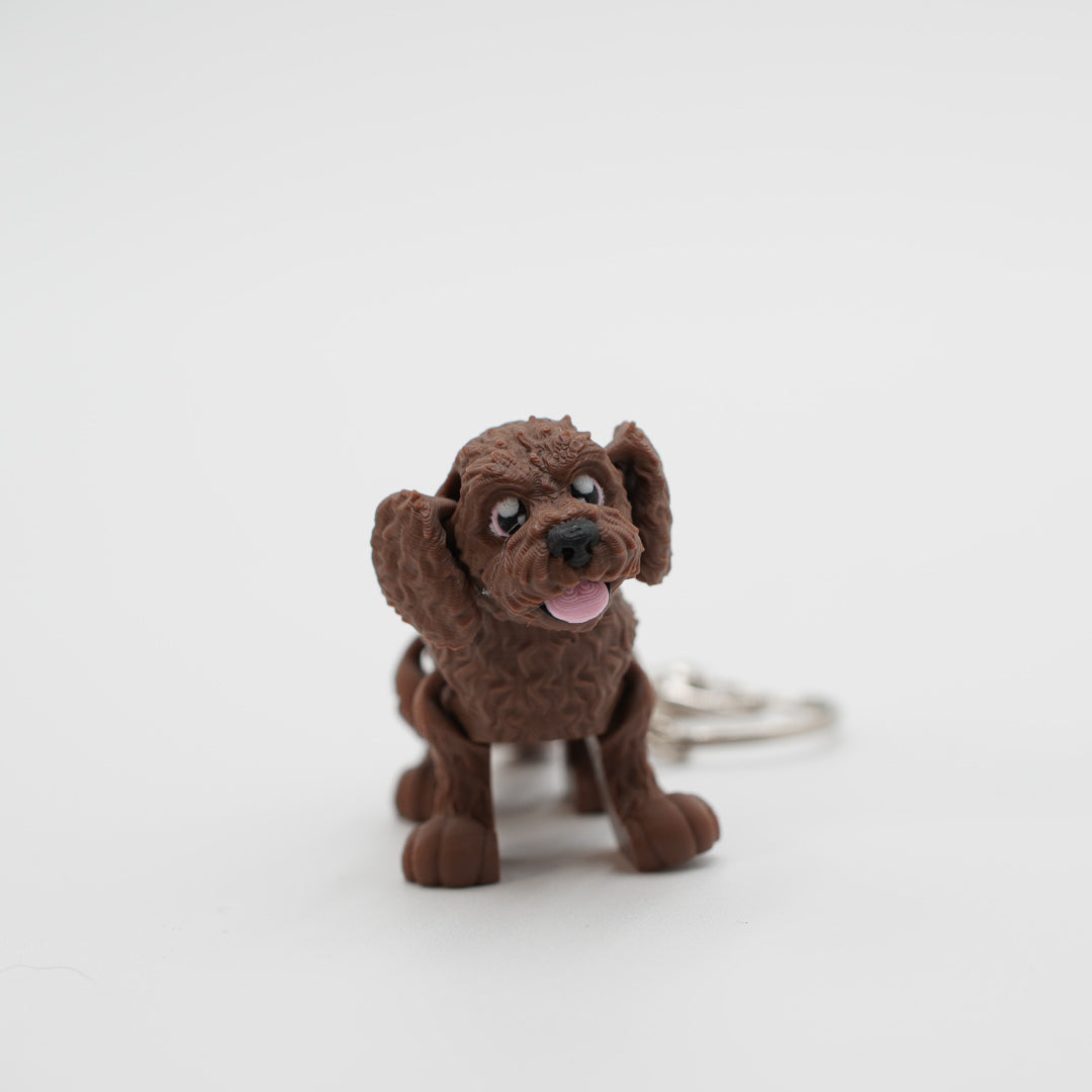 Labradoodle Keychain - 3D