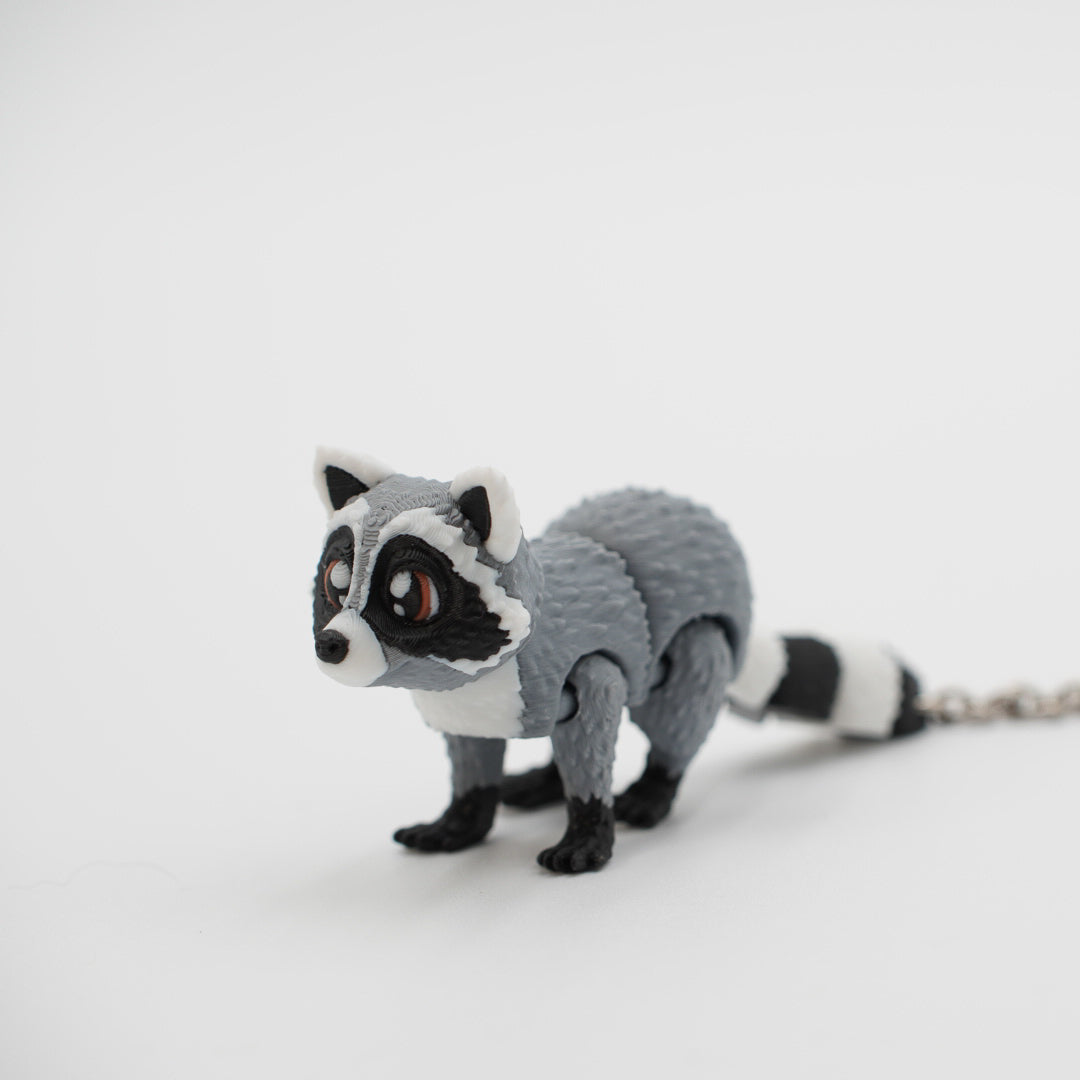 Raccoon Keychain - 3D