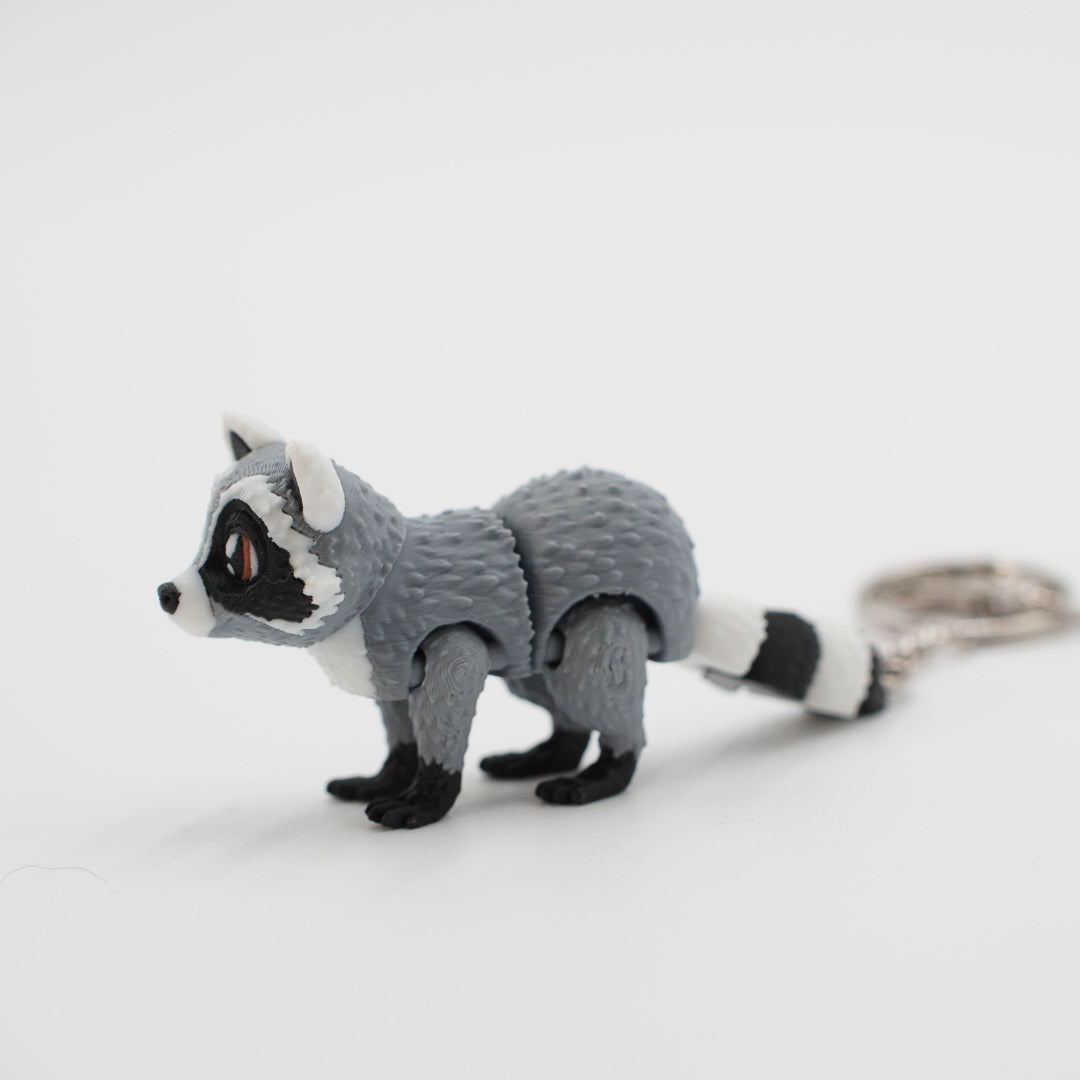 Raccoon Keychain - 3D