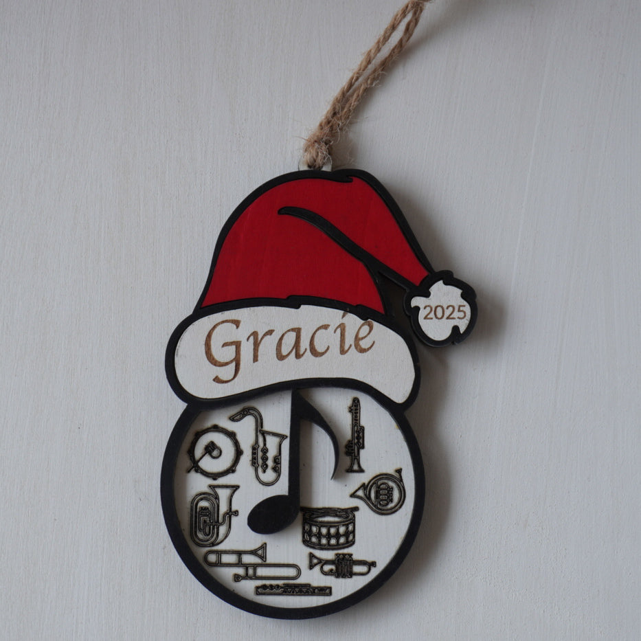 Santa Hat Sports Ornaments - Personalized