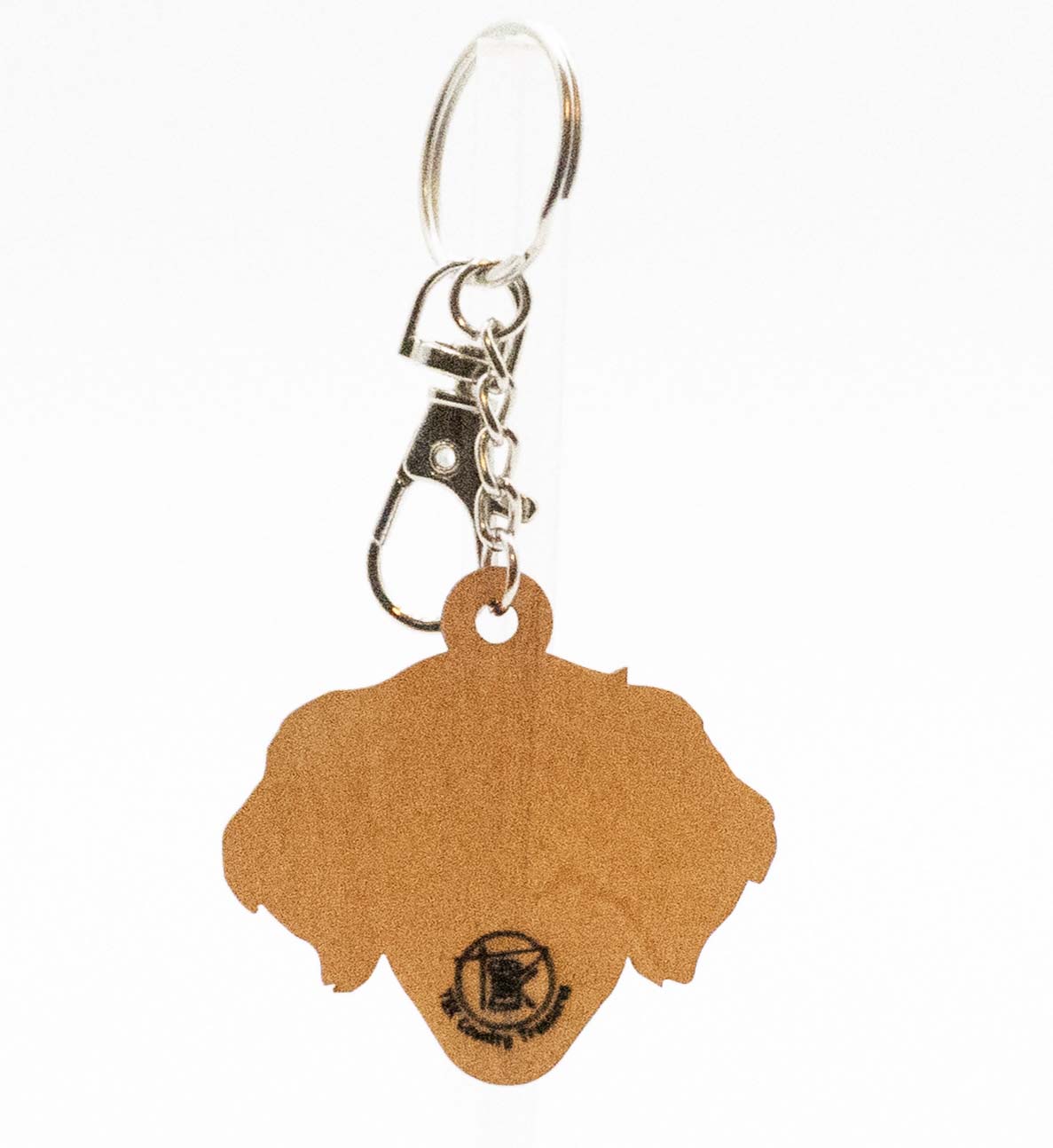 Hand-Painted Golden Retriever Keychain