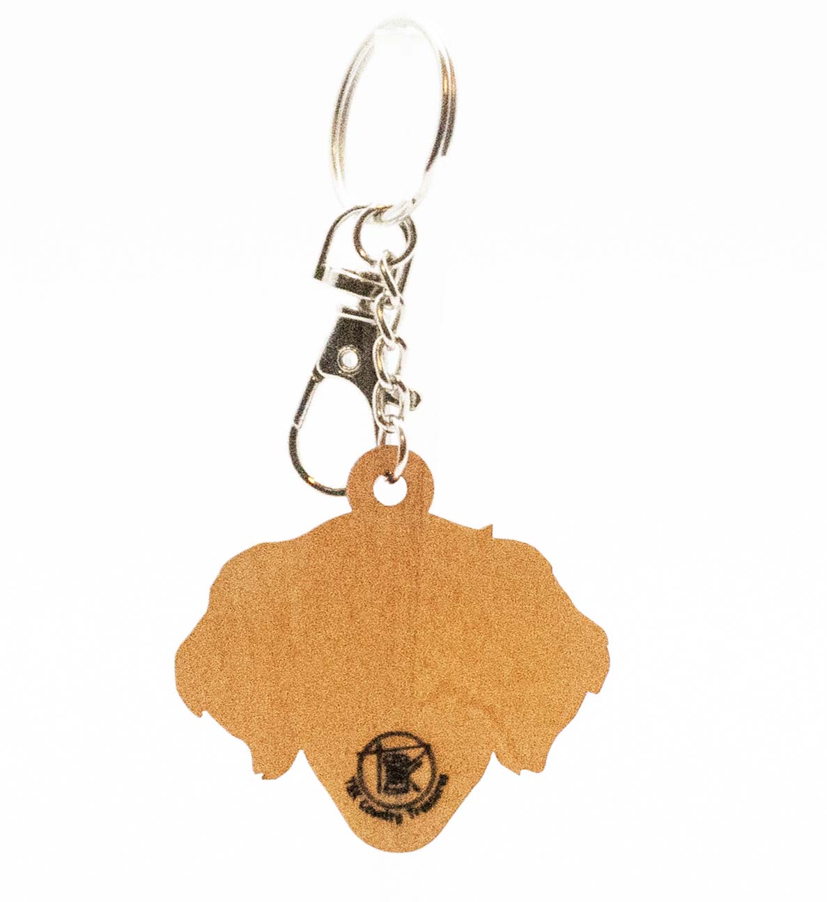 Golden Retriever handpainted wooden Keychain/clip